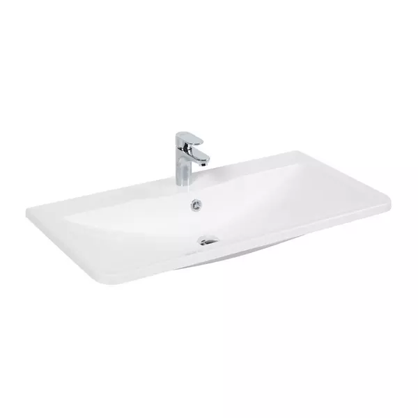 

Раковина «Belbagno» 120/45 BB1200/455-LV-MR-ALR искусственный камень белая