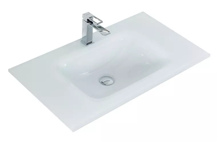 

Раковина «Belbagno» BB1010/465-LV-VTR-BL стеклянная белая