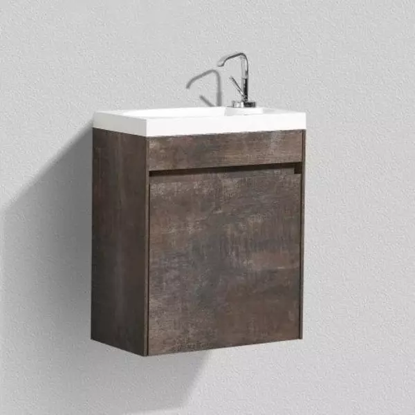 

Тумба с раковиной «Belbagno» Pietra mini 46 (BB-460-PM-LVB) подвесная Stone левая