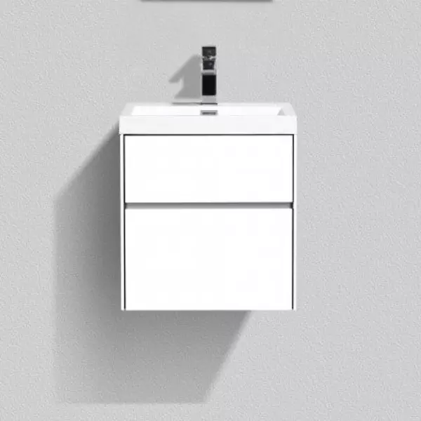 

Тумба с раковиной «Belbagno» Pietra mini 50AS (BB-500-PM-LVB) подвесная Bianco Lucido