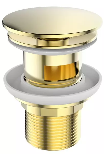 Донный клапан для раковины «Belbagno» BB-SAT-ORO с механизмом Клик-Клак золото