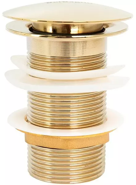 Донный клапан для раковины «Belbagno» BB-SC-ORO с механизмом Клик-Клак золото