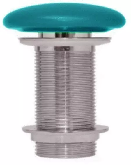 Донный клапан для раковины «Isvea» 38TP0181I с механизмом Клик-Клак изумрудный матовый