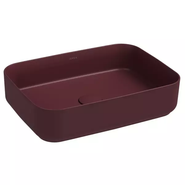 

Раковина «Isvea» Infinity 50/36 10NF65050SV-2R фарфоровая бордовый матовый