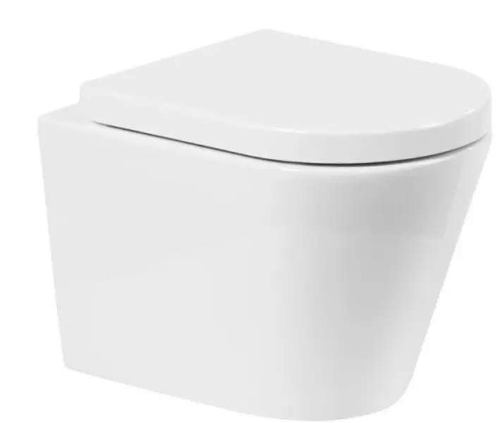 

Подвесной унитаз безободковый «Belbagno» Flay-R BB053CHR белый (BB105SC) с сиденьем дюропласт с микролифтом