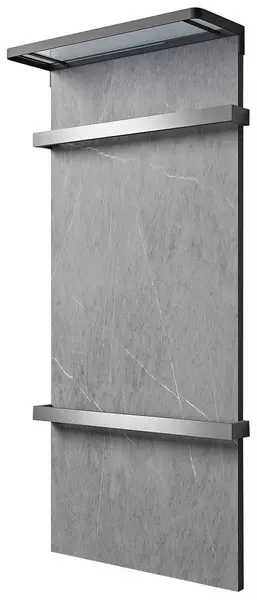 

Электрический полотенцесушитель «Black & White» Moon N-388AG 42/90 Armani Grey с полкой правый