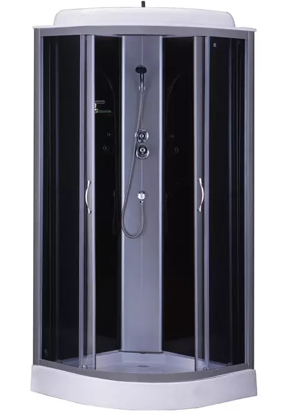 Душевая кабина «Loranto» CS-6611 G 100/100 низкий поддон прозрачная/хром