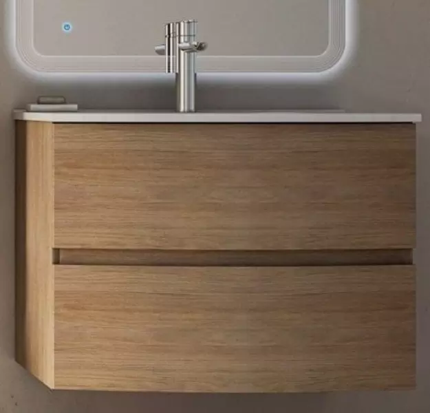 

Тумба с раковиной «Cezares» Dalila 75 (Comfort 75) подвесная Rovere tabacco