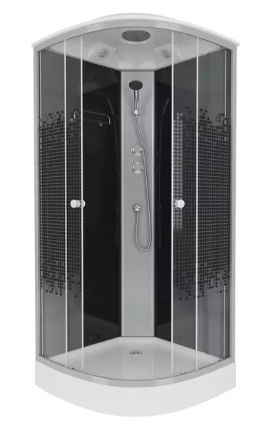 

Душевая кабина «Niagara» NG-4503-14 80/80 низкий поддон мозаика/чёрная