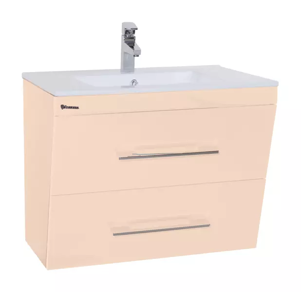 

Тумба с раковиной «Bellezza» Берта 60 Н (Quadro 60) подвесная бежевая