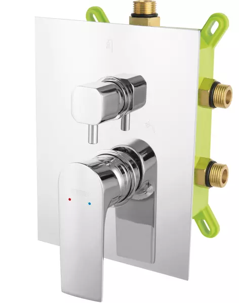 

Смеситель для душа «Ferro» Algeo Square BAQ7P3BOX хром
