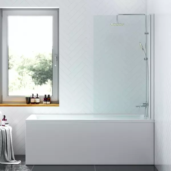 

Шторка на ванну стеклянная «Damixa» Skyline 80/140 прозрачная/хром универсальная