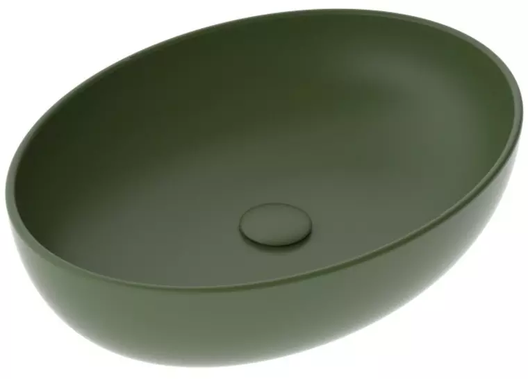 

Раковина «GSG» Easy 55/42 EALAVOV55026 фарфоровая оливковый матовый