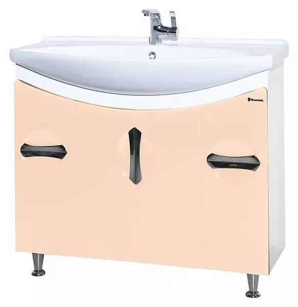 

Тумба с раковиной «Bellezza» Лагуна 105 (Лагуна 105) бежевая/белая