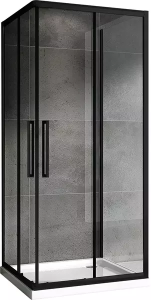 

Душевой угол-ограждение «Abber» Schwarzer Diamant AG02090BH-S90B 90/90 квадратный прозрачный/чёрный без поддона универсальный