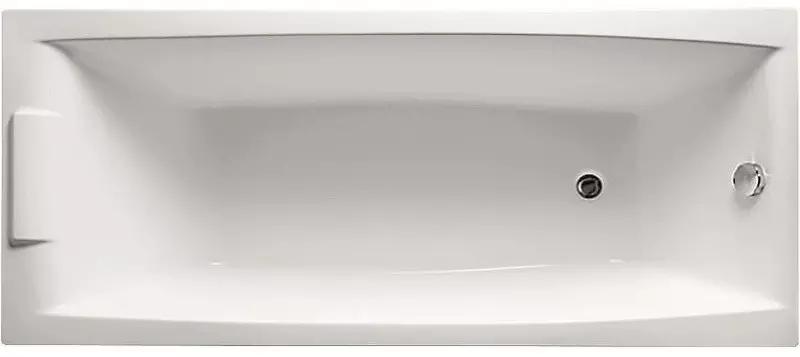Ванна акриловая «1Marka» Aelita MG 165/75 без опор без сифона белая, цвет белый