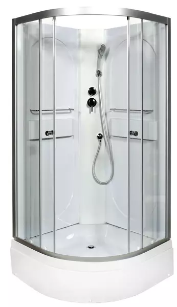 

Душевая кабина «Deto» L510 N 100/100 средний поддон прозрачная/хром без крыши