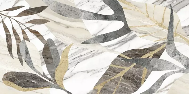 

Декор «Vitra» Marbleset Jungle Lapp. 120x60 K951334LPR01VTE микс