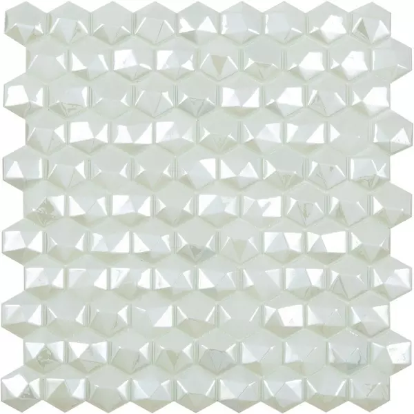 Мозаика «Vidrepur» Hex Diamond № 350D 31,7x30,7 С0002686 Белый