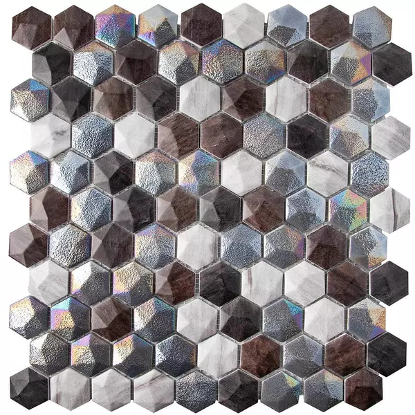 

Мозаика «Vidrepur» Hex Forest Mix 31,7x30,7 С0002976