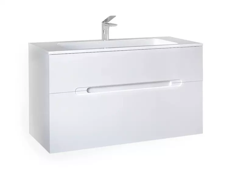 

Тумба с раковиной «Jorno» Modul 100 (Modul 100) подвесная белая