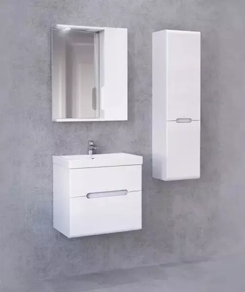 Мебель для ванной подвесная «Jorno» Moduo Slim 50 белая