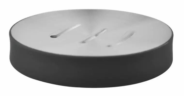 

Мыльница «WasserKRAFT» Wern K-7529 на стол матовый хром/чёрная
