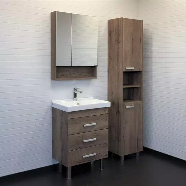 

Мебель для ванной «Comforty» Никосия 60Н дуб тёмный