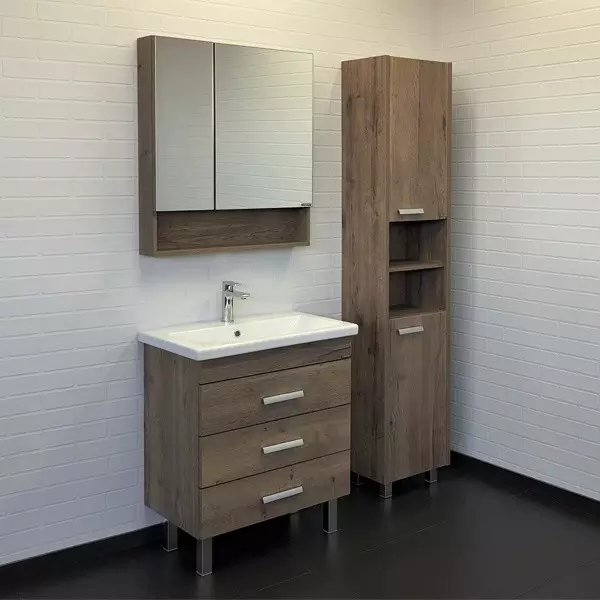 

Мебель для ванной «Comforty» Никосия 70Н дуб тёмный