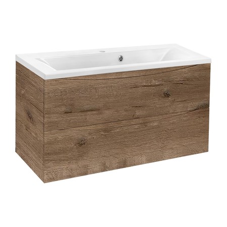 

Тумба с раковиной «Vincea» Mia 90 (90/45 VCB-3M900W) подвесная V.Oak