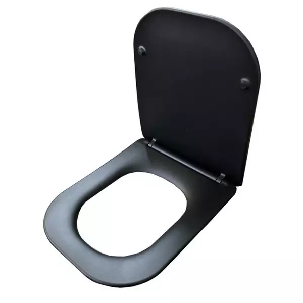 Сиденье для унитаза «Esbano» Garant ZAESUPGARABM2134 ультратонкое дюропласт с микролифтом черное матовое