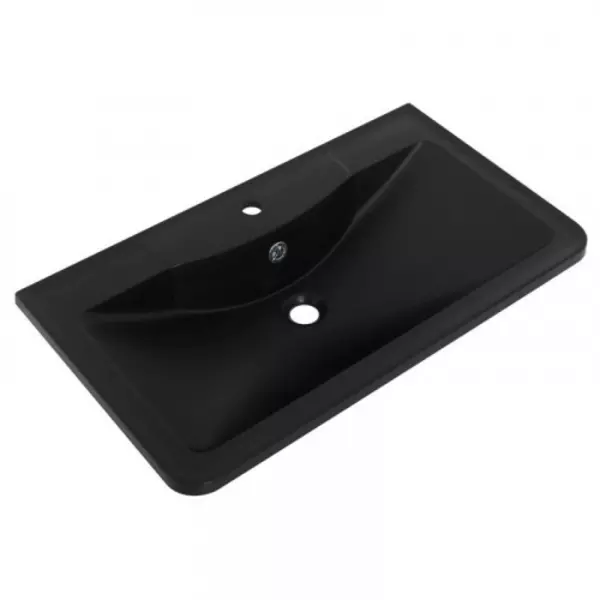 

Раковина «Belbagno» 80/45 BB800/455-LV-ART-ALR-NERO искусственный камень чёрная матовая