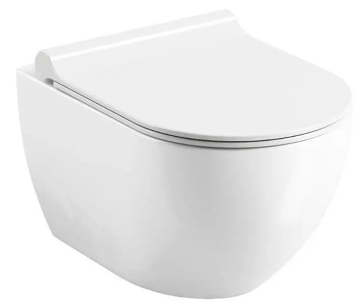 

Подвесной унитаз безободковый «Ravak» Uni Chrome Rimoff/ X01550 SoftClose белый с сиденьем дюропласт с микролифтом белое