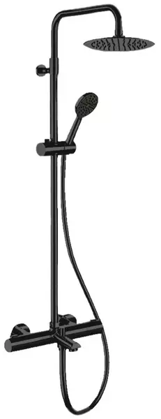 

Душевая система «Remer» Elegance EQ34A8MPUFM25NO с термостатом чёрная матовая