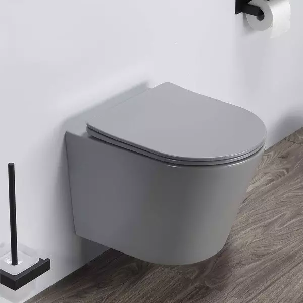 

Подвесной унитаз безободковый «Comforty» 105MH 00-00007649 серый матовый с сиденьем дюропласт с микролифтом серое