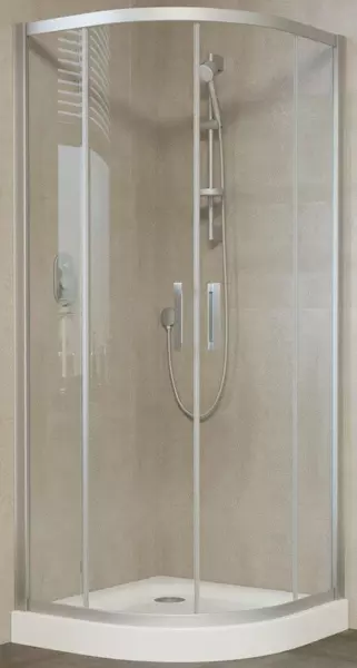 

Душевой угол-ограждение «Vegas Glass» ZS Novo 120/120 прозрачный/матовый хром без поддона универсальный