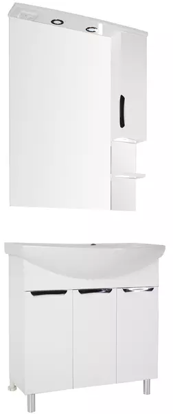 Мебель для ванной «ASB-Mebel» Мессина 80/3 белая