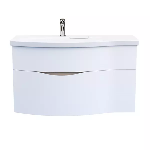 

Тумба с раковиной «Kerama Marazzi» Riva 100 (Riva 100) подвесная белая левая