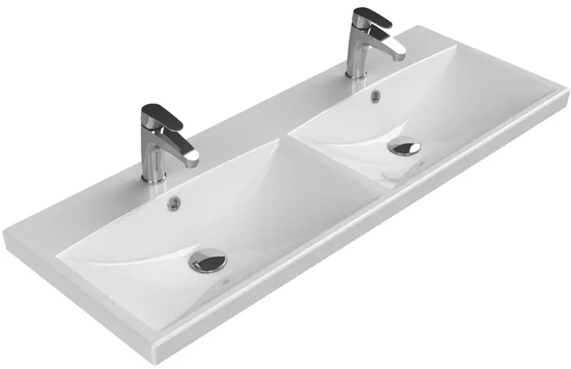 

Раковина двойная «Belbagno» 120/45 BB-0325-120-2-LVB фаянсовая белая