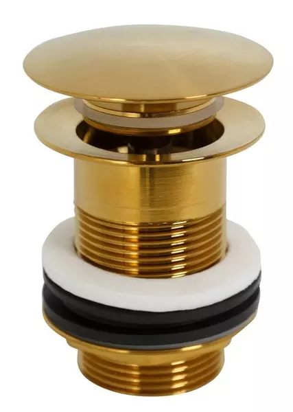 Донный клапан для раковины «Cezares» ECO-SC-BORO с механизмом Клик-Клак золото