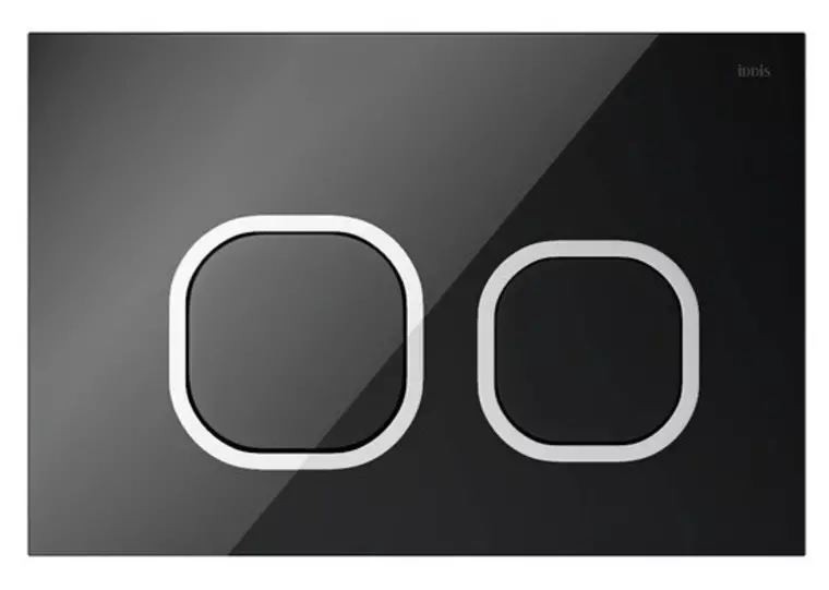 

Кнопка смыва «Iddis» Uniglass 001 UNG01BCi77 стекло чёрная