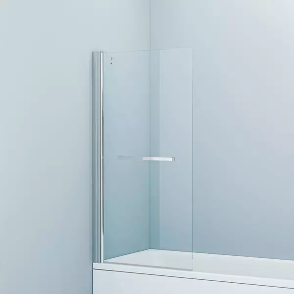 Шторка на ванну стеклянная «Iddis» Slide SLI5CS7i90 75/140 прозрачная/хром универсальная