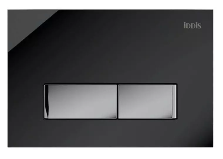 

Кнопка смыва «Iddis» Uniglass 010 UNG10GBi77 стекло чёрное стекло