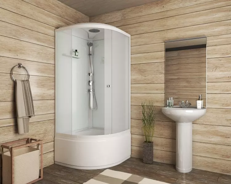 Душевая кабина «Albert&Bayer» Classic 909045WM-1.2 высокий поддон матовая/белая 90/90/218