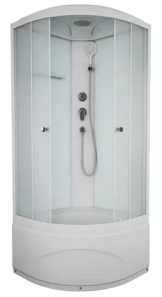 

Душевая кабина «Albert&Bayer» Advance 808045WM-1.2 высокий поддон матовая/белая 80/80/218