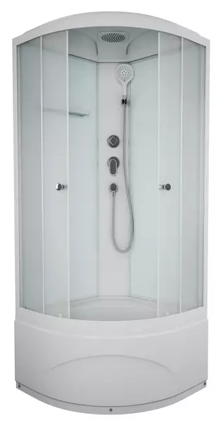 

Душевая кабина «Albert&Bayer» Advance 909045WM-1.2 высокий поддон матовая/белая 90/90/218