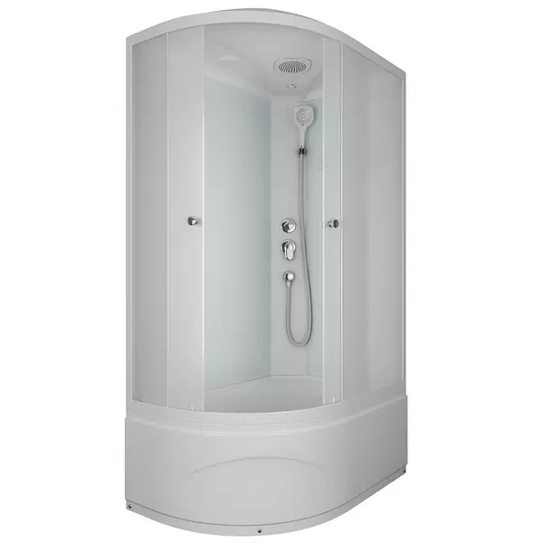 

Душевая кабина «Albert&Bayer» Advance R1208045WM-1.2 высокий поддон матовая/белая правая 120/80/218