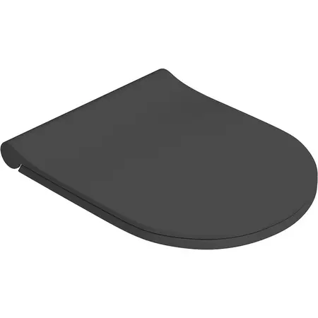 Сиденье для унитаза «Logan» L3W(Black) AVVA дюропласт с микролифтом черное матовое