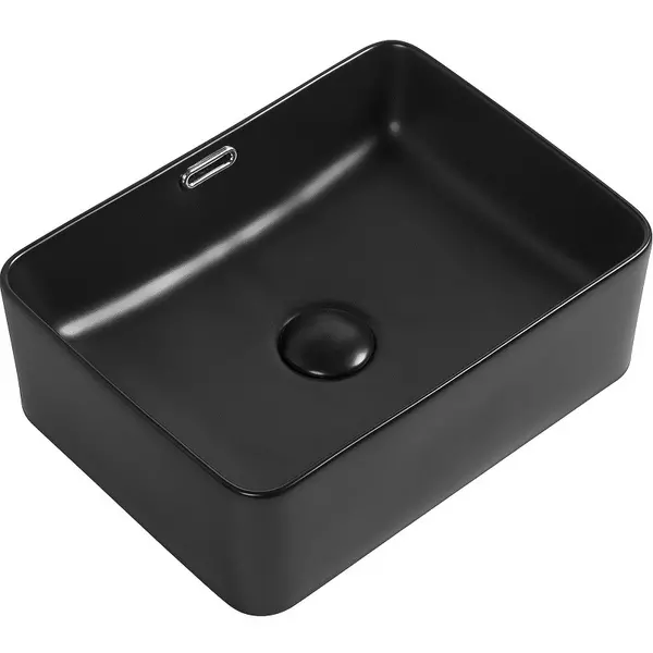 

Раковина «Aquanet» Perfect-1-MB 40/31 273678 фарфоровая черная