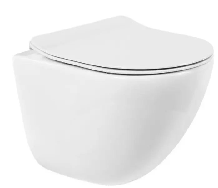 

Подвесной унитаз безободковый «Belbagno» Amanda BB051CHR-030 белый с сиденьем дюропласт с микролифтом белое